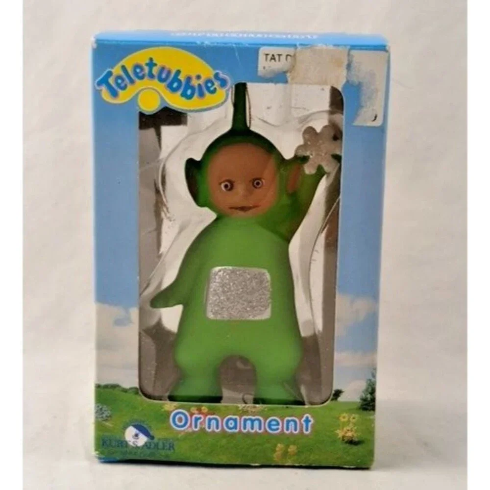 Vintage 1999 Kurt Adler Teletubbies Green Ornament in Box